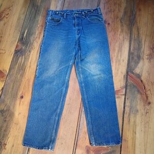 Prison Blu Jeans Mens 36x34 Blue Carpenter Straight Leg USA Made